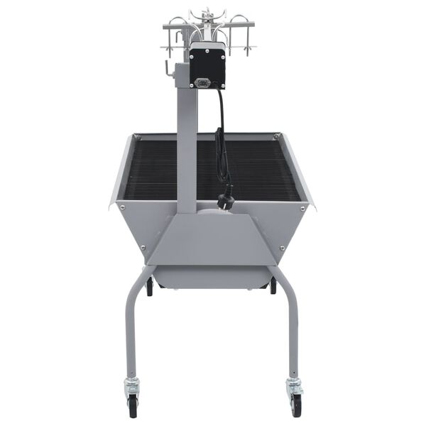 vidaXL Electric BBQ Rotisserie Stainless Steel