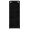 vidaXL Hanging Cabinet Black Oak 30 x 29.5 x 80 cm Engineered Wood