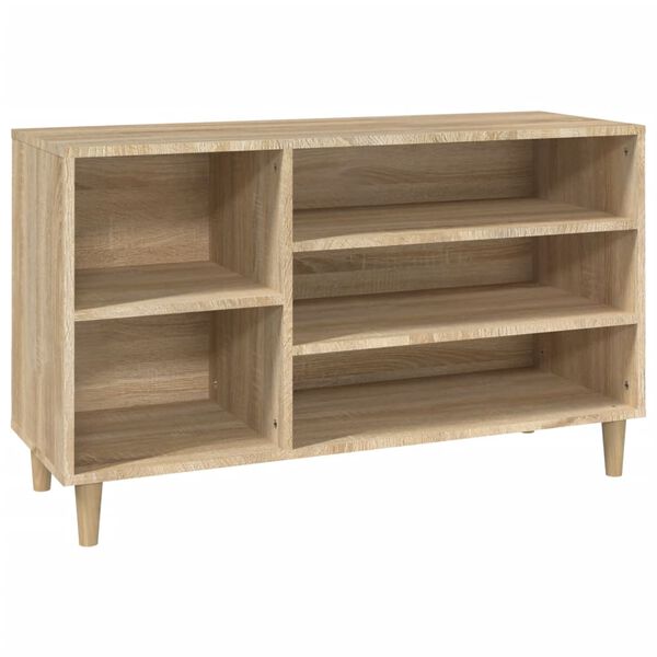 vidaXL Shoe Cabinet Sonoma Oak 102x36x60 cm Engineered Wood
