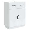 vidaXL Sideboard White 66 x 34.5 x 87 cm Engineered Wood