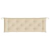 vidaXL Garden Bench Cushion Beige 150x50x7 cm Oxford Fabric