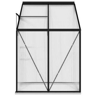 vidaXL Greenhouse Anthracite Aluminium 2.7 m³