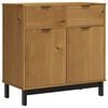 vidaXL Sideboard "FLAM" 80x40x80 cm Solid Wood Pine