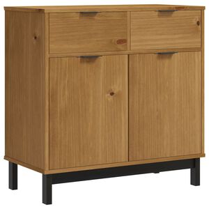 vidaXL Sideboard "FLAM" 80x40x80 cm Solid Wood Pine