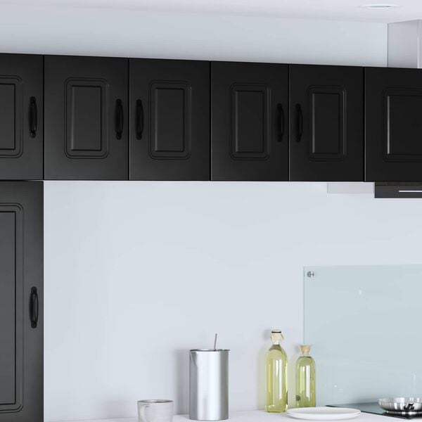 vidaXL Kitchen Cabinet with Storage Kalmar 2 pcs Black 60 x 31 x 40 cm