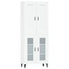 vidaXL Highboard White 69.5x34x180 cm Engineered Wood