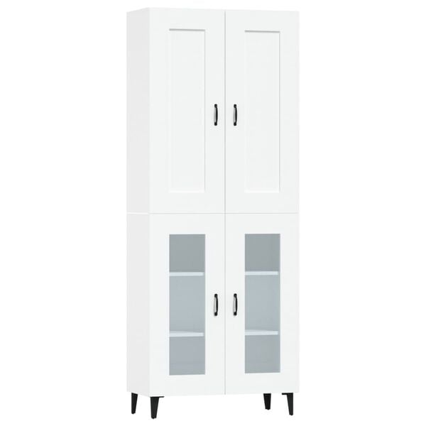 vidaXL Highboard White 69.5x34x180 cm Engineered Wood