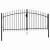 vidaXL Fence Gate Woerden Double Door with Spike Top 299.5x174.5 cm