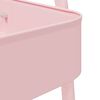 vidaXL Storage Trolley 3-Tier Pink 42x41.5x77 cm Steel