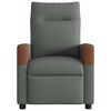 vidaXL Recliner Chair Dark Grey Fabric