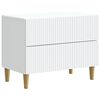 vidaXL Bedside Cabinet White 62 x 34.5 x 48 cm Engineered Wood