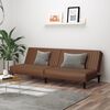 vidaXL 2-Seater Sofa Bed Brown Faux Leather