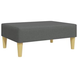 vidaXL Footstool Dark Grey 77x55x31 cm Fabric