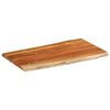 vidaXL Table Top 100x60x3.8 cm Rectangular Solid Wood Acacia Live Edge