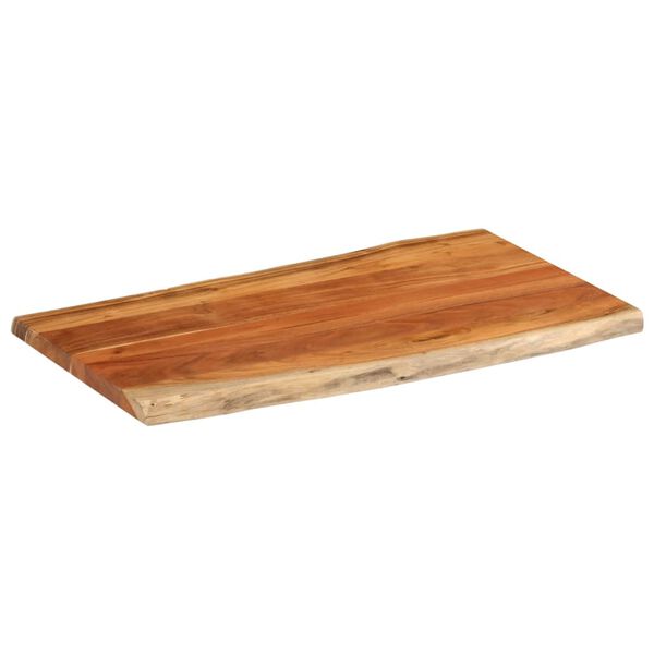 vidaXL Table Top 100x60x3.8 cm Rectangular Solid Wood Acacia Live Edge