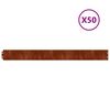 vidaXL Lawn Edgings 50 pcs 10x103 cm Flexible Corten steel
