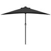 vidaXL Garden Parasol Black 294 x 150 x 224 cm Polyester and Steel