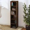 vidaXL CD Cabinet Smoked Oak 21x20x88 cm Engineered Wood