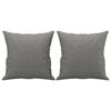 vidaXL 2-Seater Sofa with Pillows&Cushions Dark Grey 140 cm Fabric