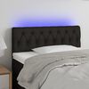 vidaXL LED Headboard Black 100 cm Fabric