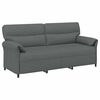 vidaXL 3-Seater Sofa 3-Seater Dark Grey 198 x 83 x 95 cm Fabric