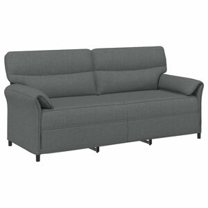 vidaXL 3-Seater Sofa 3-Seater Dark Grey 198 x 83 x 95 cm Fabric