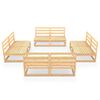 vidaXL 8 Piece Garden Lounge Set Solid Wood Pine