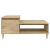 vidaXL Coffee Table Sonoma Oak 100x50x45 cm Engineered Wood