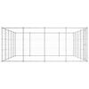 vidaXL Outdoor Dog Kennel Galvanised Steel 24.2 m²