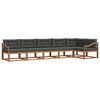 vidaXL Outdoor Sofa Set 6 pcs Natural and Anthracite
