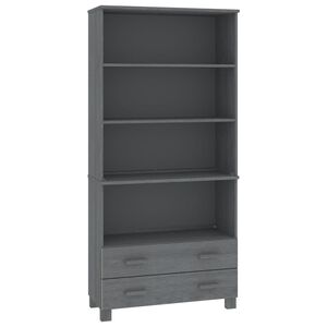 vidaXL Highboard | Set of 2 | Dark grey | Solid pinewood, MDF | 85 x 35 x 180 cm