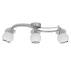 vidaXL Ceiling Lamp | Satin Nickel, Opal White | Metal, Glass | Medium