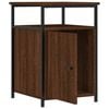 vidaXL Bedside Cabinet Brown Oak 40x42x60 cm Engineered Wood