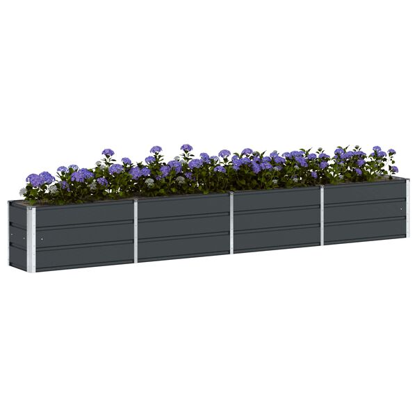 vidaXL Planter Anthracite 320 x 40 x 45 cm Steel