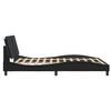 vidaXL Bed Frame without Mattress "Zadar" Black 152x203 cm Queen Fabric