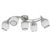 vidaXL Ceiling Lamp | Satin Nickel | Metal frame | Medium | Ceiling Lamp
