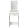 vidaXL Dressing Table White 50 x 41 x 140 cm Engineered Wood