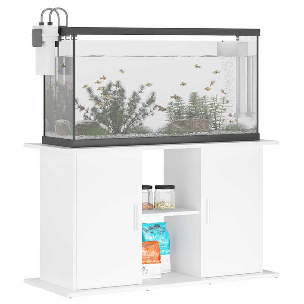 vidaXL Aquarium Stand White 101x41x58 cm Engineered Wood
