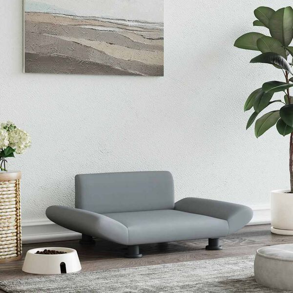 vidaXL Dog Bed Light Grey 70x45x28 cm Fabric