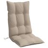 vidaXL Highback Chair Cushions 6 pcs Taupe Oxford Fabric