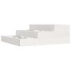vidaXL Planter White 78x78x27 cm Solid Wood Pine