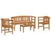 vidaXL Garden Rose Lounge Set 4 pcs Solid Acacia Wood
