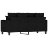 vidaXL 2-Seater Sofa Black 140 cm Fabric