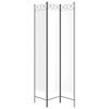 vidaXL 3-Panel Room Divider White 120x220 cm Fabric