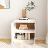 vidaXL Side Cabinet White 60x36x65 cm Solid Wood Pine