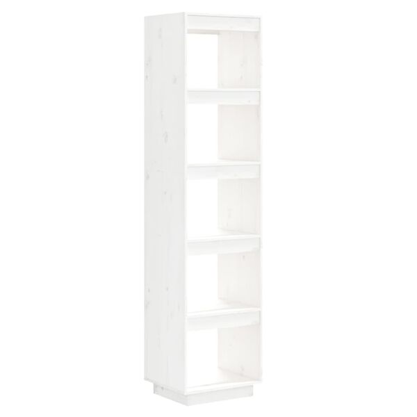 vidaXL Book Cabinet/Room Divider White 40x35x167 cm Solid Wood Pine