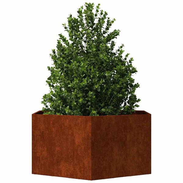 vidaXL Planter Rusty 90x90x45 cm Corten Steel
