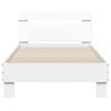 vidaXL Bed Frame without Mattress with Headboard White 90x190 cm Single