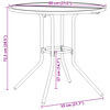 vidaXL Patio Table Round Anthracite Ø80x72.5 cm Powder-coated Steel