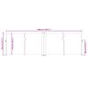 vidaXL Retractable Side Awning Black 120x1000 cm